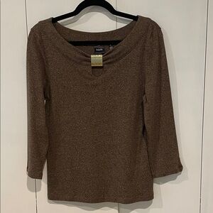 S-O-L-D. 
Rafaella Knit Top Size M